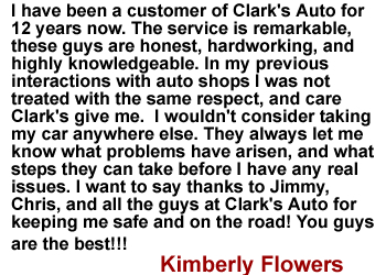 Kimberly's Testimony - Clark's Auto Clinic