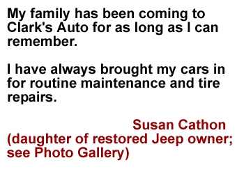 Susan's Testimony - Clark's Auto Clinic